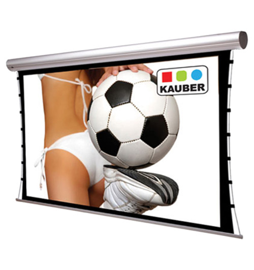 Kauber Blue Label Tensioned Clear Vision 290x163cm 16:9 - Ekran projekcyjny z napędem elektrycznym