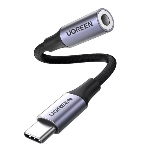Ugreen AV142 - Adapter USB typ C do 3.5mm Jack - 10 cm