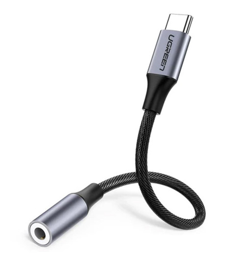 Ugreen AV142 - Adapter USB typ C do 3.5mm Jack - 10 cm