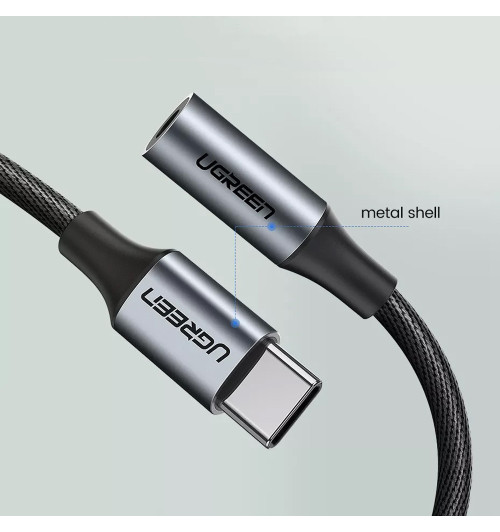 Ugreen AV142 - Adapter USB typ C do 3.5mm Jack - 10 cm