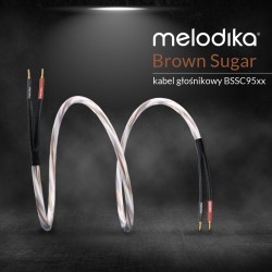 Melodika Brown Sugar BSSC9515 (BSSC 9515) – Kable głośnikowe klasy Hi-End konfekcja 2x9,5mm2 - 1,5m