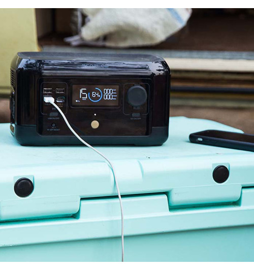 EcoFlow River Mini Wireless - Przenośna stacja zasilania 210Wh