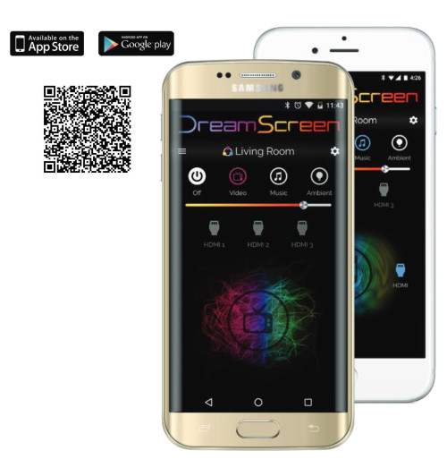 Kauber Frame LED Active White Ice - Ramowy ekran projekcyjny