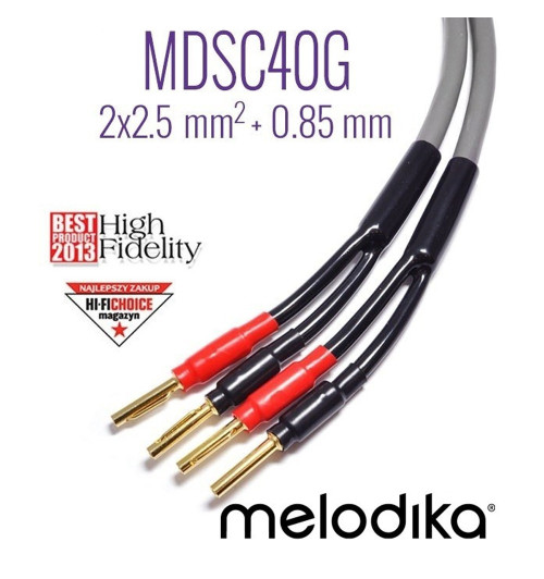 Kable głośnikowe 2x2,5mm2 - Melodika MDSC2560G - 6m