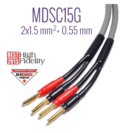 Kable głośnikowe 2x1,5mm2 - Melodika MDSC1560G - 6m