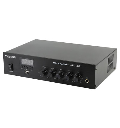 Tonsil WL-60 - Wzmacniacz 1-kanałowy z Bluetooth, USB i AUX