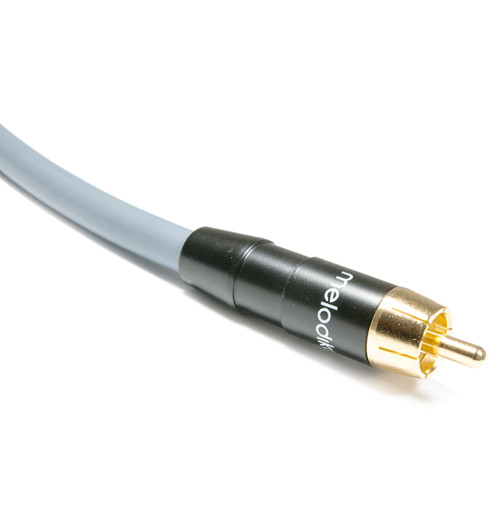 Melodika MDSWxG Gunmetal Edition - Kabel do Subwoofera Cinch RCA - RCA