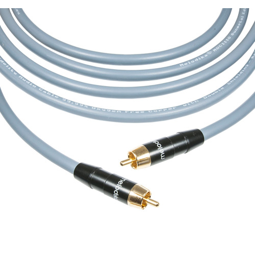 Melodika MDSWxG Gunmetal Edition - Kabel do Subwoofera Cinch RCA - RCA