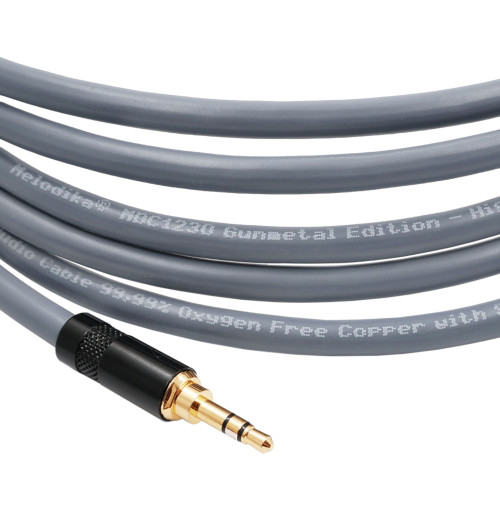 Kabel przewód Jack - Jack 3.5 mm Stereo - Melodika MDMJ Gunmetal Edition