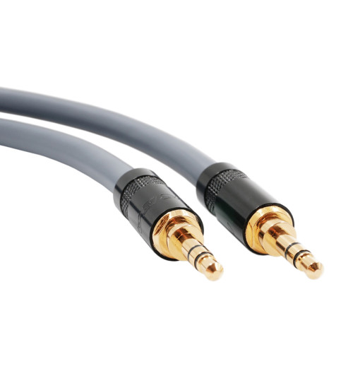 Kabel przewód Jack - Jack 3.5 mm Stereo - Melodika MDMJ Gunmetal Edition