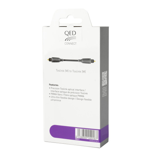 QED QE8177 Connect Optical Cable - Kabel optyczny Toslink - 3m