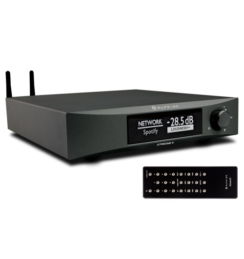 NuPrime Stream-9 (Stream9) - Transport sieciowy odtwarzacz strumieniowy streamer Wi-Fi, Bluetooth, DLNA, AirPlay 2
