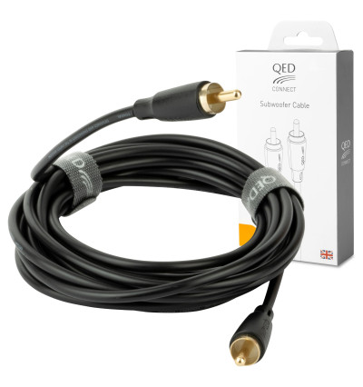 QED QE8147 Connect Subwoofer Cable - Kabel do subwoofera RCA-RCA Cinch - 6m