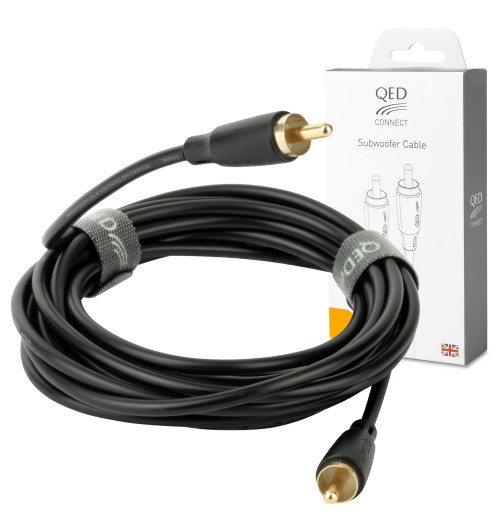QED QE8147 Connect Subwoofer Cable - Kabel do subwoofera RCA-RCA Cinch - 6m