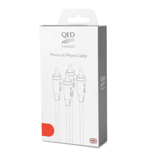 QED QE8101 Connect Phono to Phono - Kabel interkonekt do gramofonu 2 RCA - 2 RCA - 0,75m