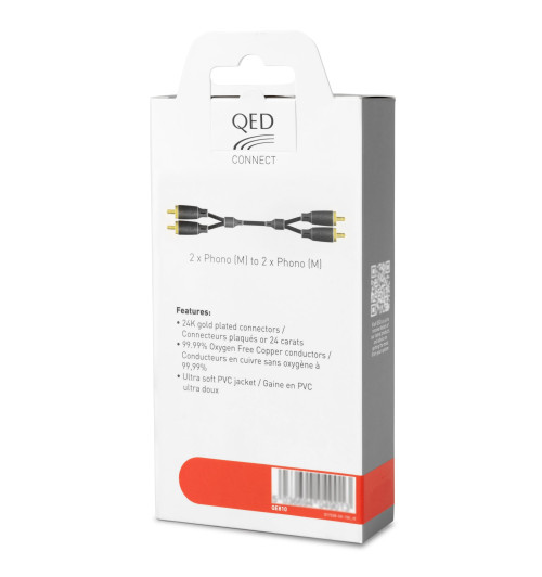 QED QE8104 Connect Phono to Phono - Kabel interkonekt do gramofonu 2 RCA - 2 RCA - 1,5m