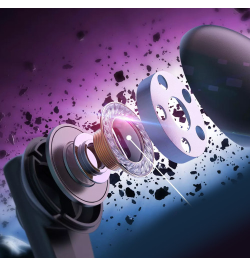 SOUNDPEATS CyberGear - Gamingowe bezprzewodowe słuchawki dokanałowe Bluetooth 5.2 TWS RGB