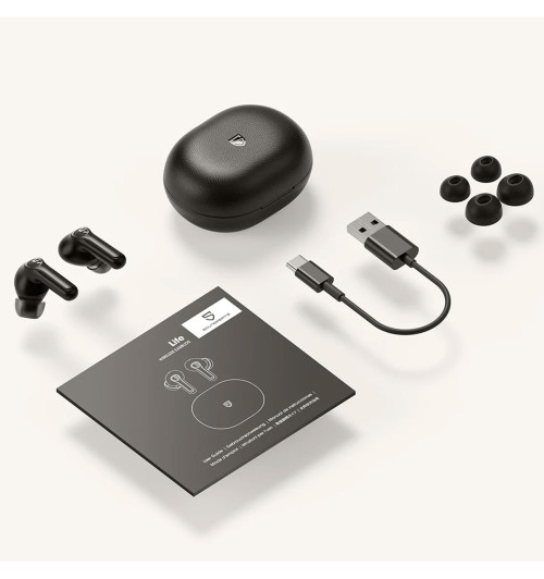 SOUNDPEATS Life - Bezprzewodowe słuchawki dokanałowe Bluetooth 5.2 TWS z ANC