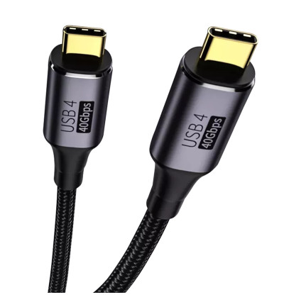 WireWay WW331512 USB 4.0 - Kabel USB-C do USB-C Super Fast Charge 100W 40Gb/s 8K - 1.2m