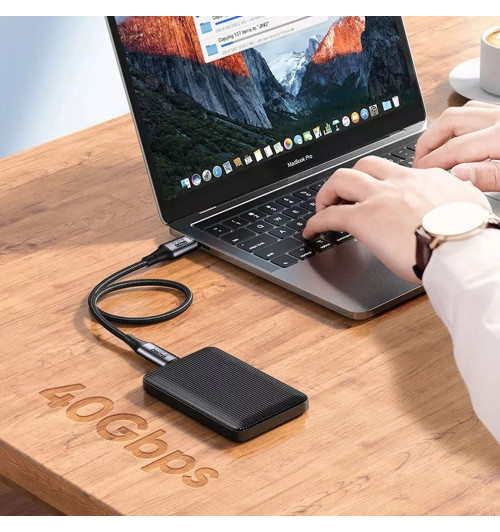 WireWay WW331512 USB 4.0 - Kabel USB-C do USB-C Super Fast Charge 100W 40Gb/s 8K - 1.2m