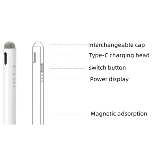 Rysik pencil do Apple iPad Air / Pro - Active Stylus Pen - Biały