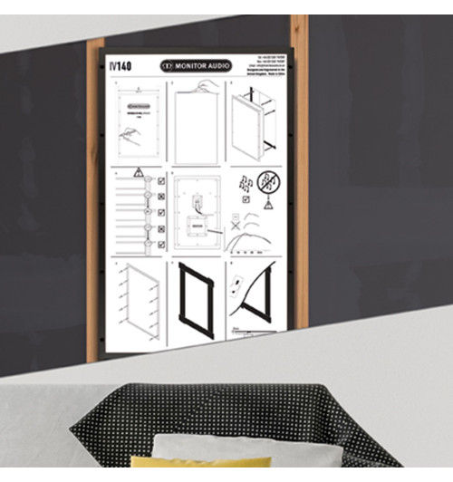 Monitor Audio IV140 Invisible - Dyskretny instalacyjny głośnik ścienny