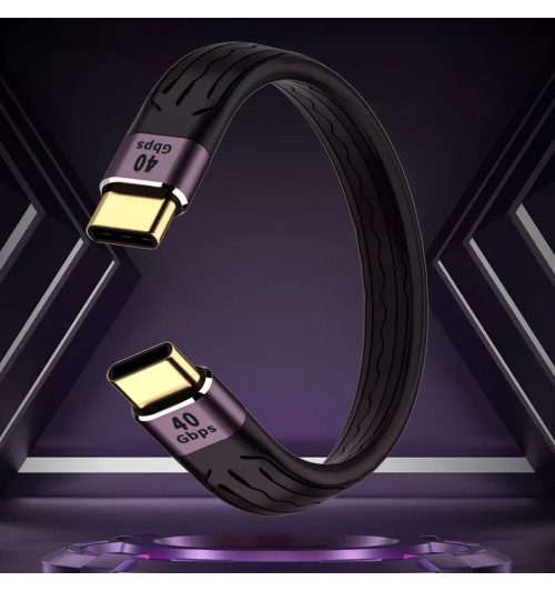 WireWay WW331414 USB 4.0 - Kabel USB-C do USB-C Fast Charge 20V 40Gb/s - 13.8cm