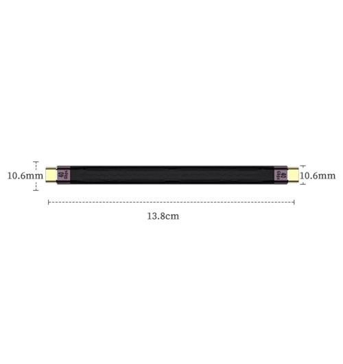 WireWay WW331414 USB 4.0 - Kabel USB-C do USB-C Fast Charge 20V 40Gb/s - 13.8cm