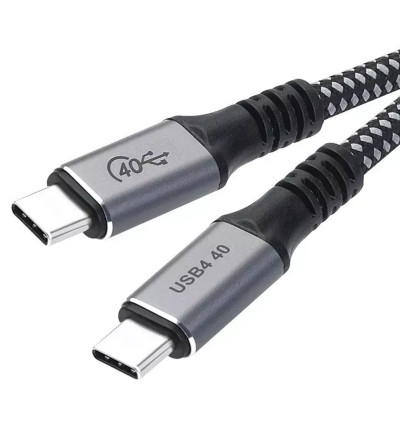 WireWay WW331412 USB 4.0 - Kabel USB-C do USB-C Fast Charge 100W 40Gb/s 5K@60Hz - 1.2m