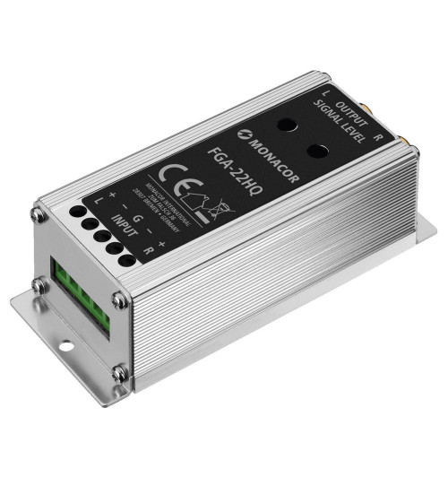 MONACOR FGA-22HQ - Transformator do łączenia wyjść głośnikowych radia samochodowego ze wzmacniaczem