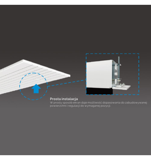 Suprema Kastor Pro 16:10 305x190cm Matt White HD Pro - Ekran projekcyjny z napędem elektrycznym