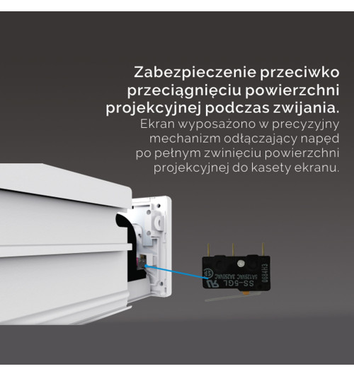 Suprema Kastor Pro - Ekran projekcyjny z napędem elektrycznym