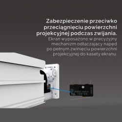 Suprema Kastor Pro - Ekran projekcyjny z napędem elektrycznym