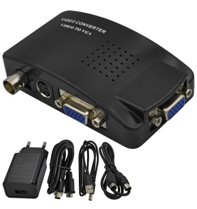 Konwerter BNC / S-Video do VGA - WireWay WW411017