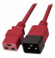 Lindy 30124 - Przedłużacz zasilający IEC C19 - IEC C20, czerwony - 2m
