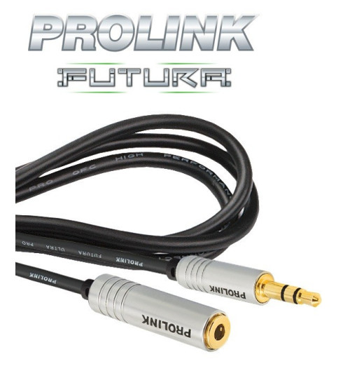 Prolink Futura Slim Przedłużacz wtyk - gniazdo mini-Jack 3.5mm - 2m