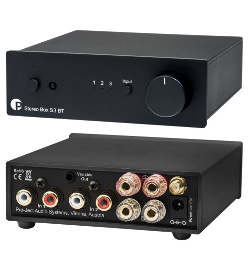 Pro-Ject Stereo Box S3 BT – Wzmacniacz zintegrowany stereo z odbiornikiem Bluetooth 5.0