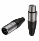 Roxtone XP3FM - Wtyki mikrofonowe XLR żeńskie męskie (para)