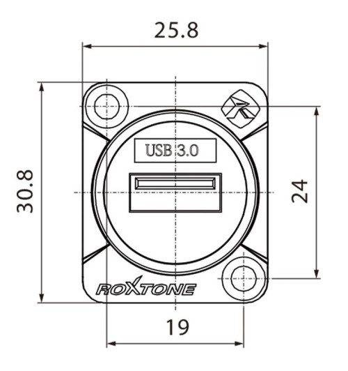 Roxtone RAU3D - Złącze gniazdo USB 3.0