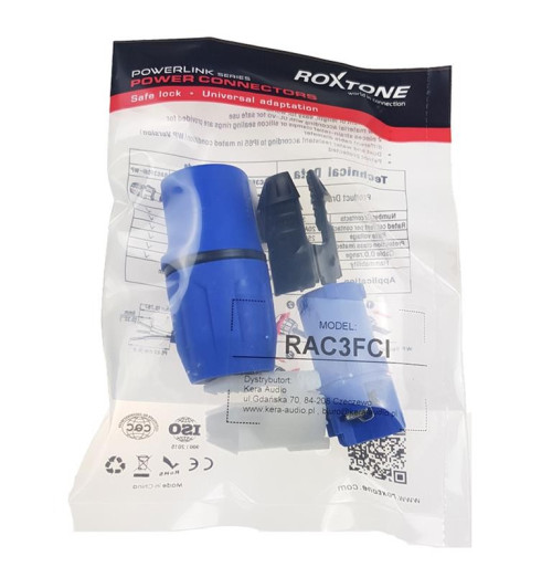 Roxtone RAC3FCI - Wtyk zasilania power-in