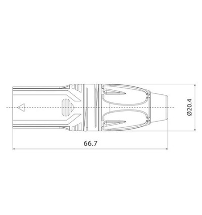 Roxtone RX3M-NT - Wtyk nakablowy XLR