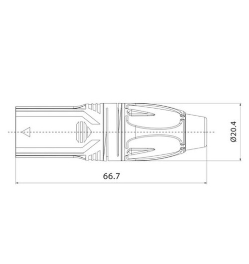 Roxtone RX3M-NT - Wtyk nakablowy XLR