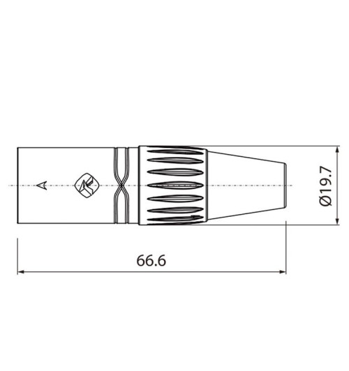 Roxtone RX3MP-NT - Wtyk nakablowy XLR