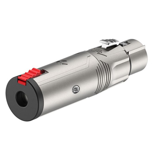 Roxtone RA3XFJF - Przejściówka XLR żeńskie - Jack 6,3 mm stereo