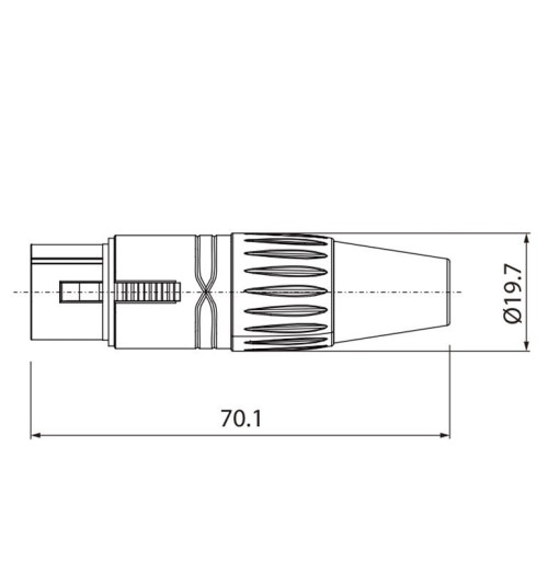 Roxtone  SMXX200L3 - Kabel mikrofonowy SAMURAI XLR - XLR 3 m