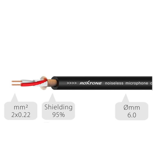 Roxtone  SMXX200L5 - Kabel mikrofonowy SAMURAI XLR - XLR 5 m
