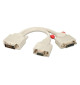 Lindy 41048 - Rozdzielacz Splitter DVI-I-DVI-D+VGA 0,2 m