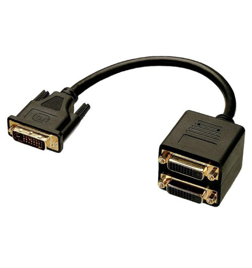 Lindy 41215 - Rozdzielacz Splitter DVI - 2xgn. DVI 0,2 m  | AVstore.pl