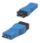 Lindy 71255 - Przejściówka USB 3.0 Typ A (F) - Micro B (M)