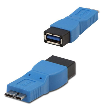 Lindy 71255 - Przejściówka USB 3.0 Typ A (F) - Micro B (M)